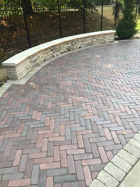 brick driveway