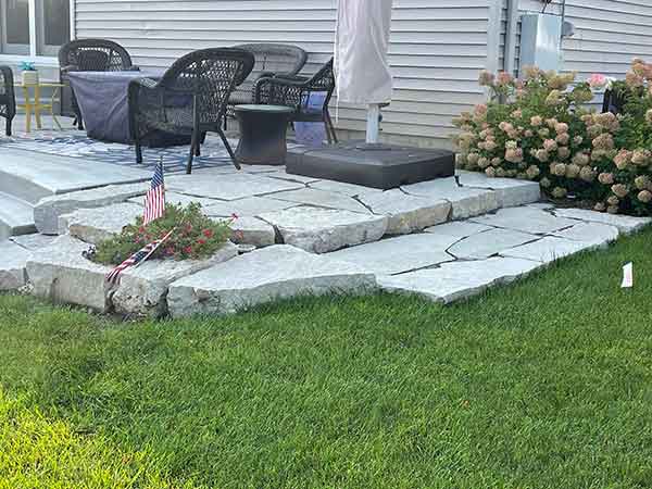 stone patio