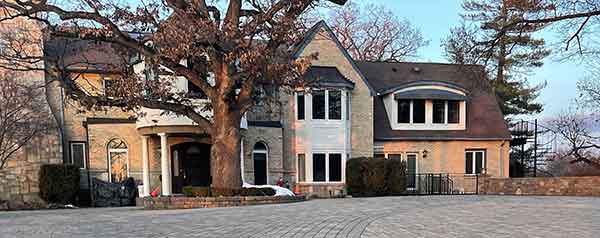 brick driveway