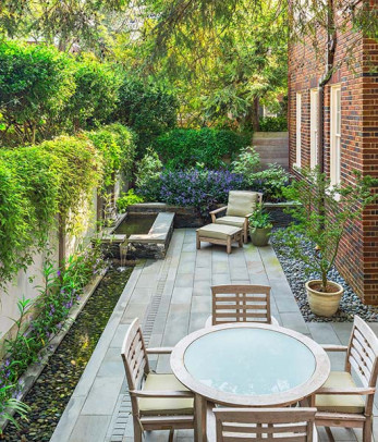 patio with furniture